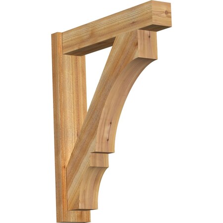 Ekena Millwork Balboa Block Rough Sawn Outlooker, Western Red Cedar, 6"W x 28"D x 34"H OUT06X28X34BOA05RWR